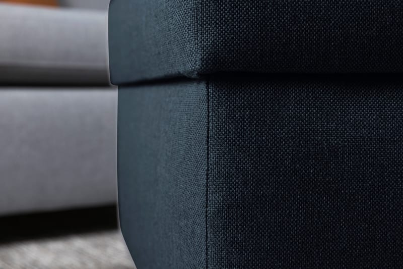 Jalkarahi Nevada säilytyksellä 80x65 - Tummansininen - Huonekalut - Tuoli & nojatuoli - Jakkara & jalkarahi - Rahi