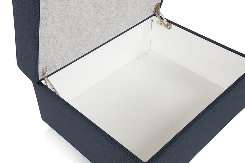 Jalkarahi Nevada säilytyksellä 80x65 - Tummansininen - Huonekalut - Tuoli & nojatuoli - Jakkara & jalkarahi - Rahi