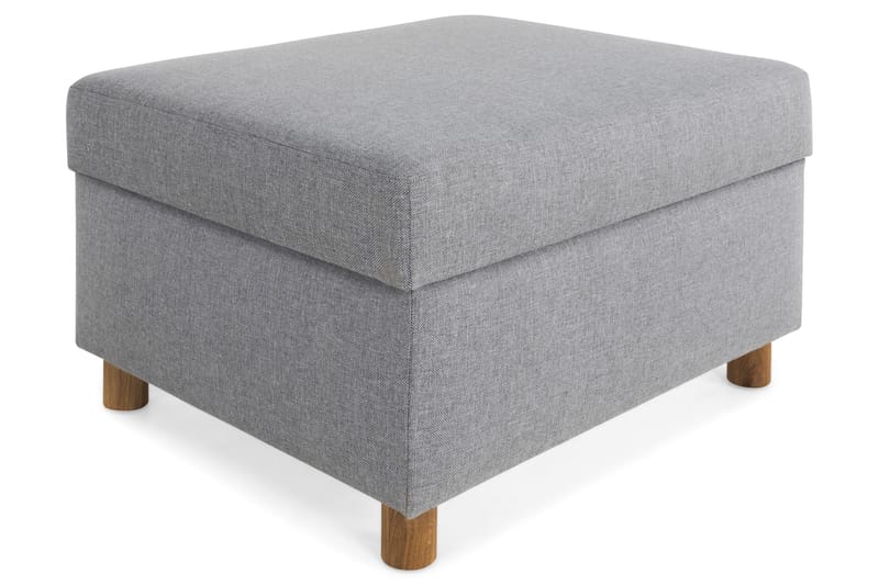 Jalkarahi Nevada säilytyksellä 80x65, Vaaleanharmaa