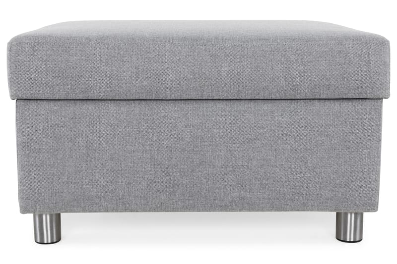 Jalkarahi Nevada säilytyksellä 80x65 - Vaaleanharmaa - Huonekalut - Tuoli & nojatuoli - Jakkara & jalkarahi - Rahi