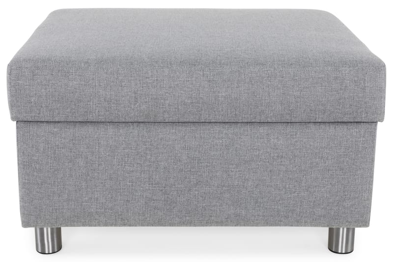 Jalkarahi Nevada säilytyksellä 80x65 - Vaaleanharmaa - Huonekalut - Tuoli & nojatuoli - Jakkara & jalkarahi - Rahi