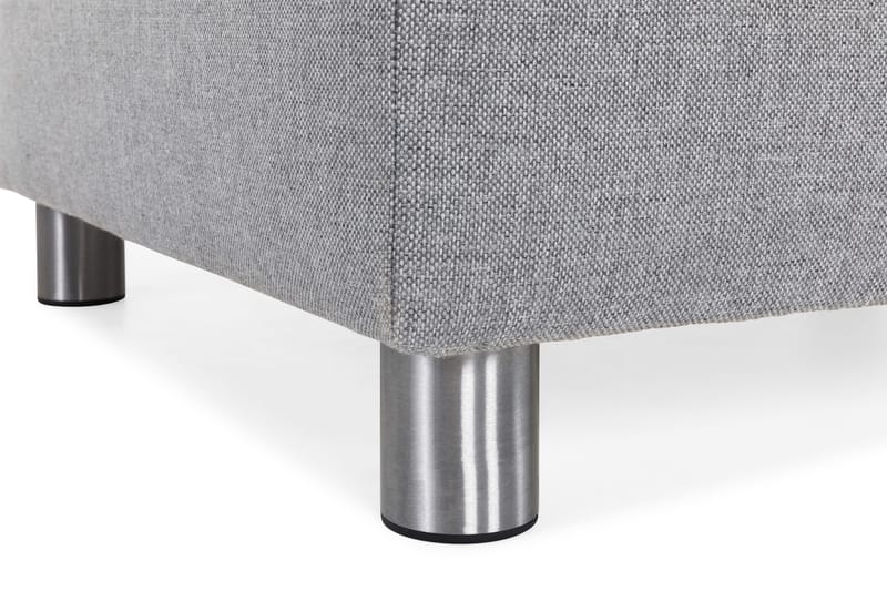 Jalkarahi Nevada säilytyksellä 80x65 - Vaaleanharmaa - Huonekalut - Tuoli & nojatuoli - Jakkara & jalkarahi - Rahi