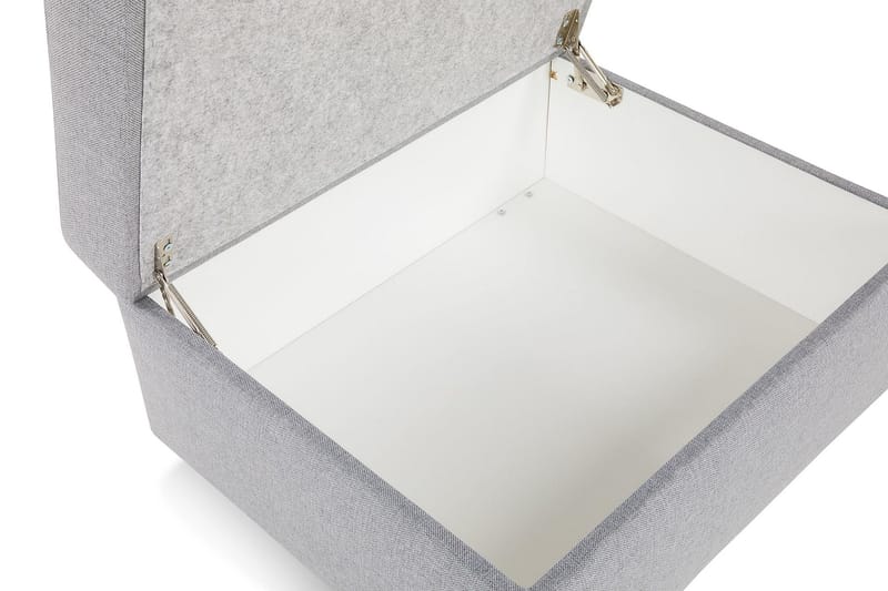 Jalkarahi Nevada säilytyksellä 80x65 - Vaaleanharmaa - Huonekalut - Tuoli & nojatuoli - Jakkara & jalkarahi - Rahi