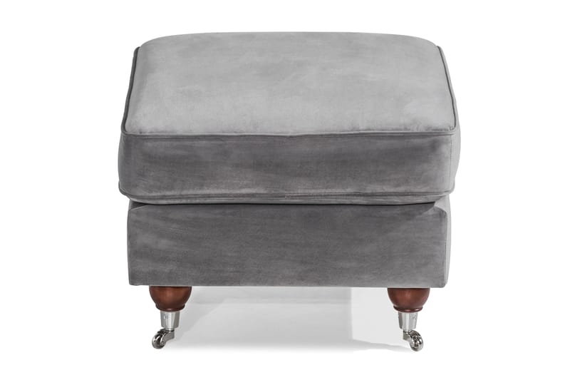 Jalkarahi New Castle - Hopeanharmaa - Huonekalut - Tuoli & nojatuoli - Jakkara & jalkarahi - Rahi