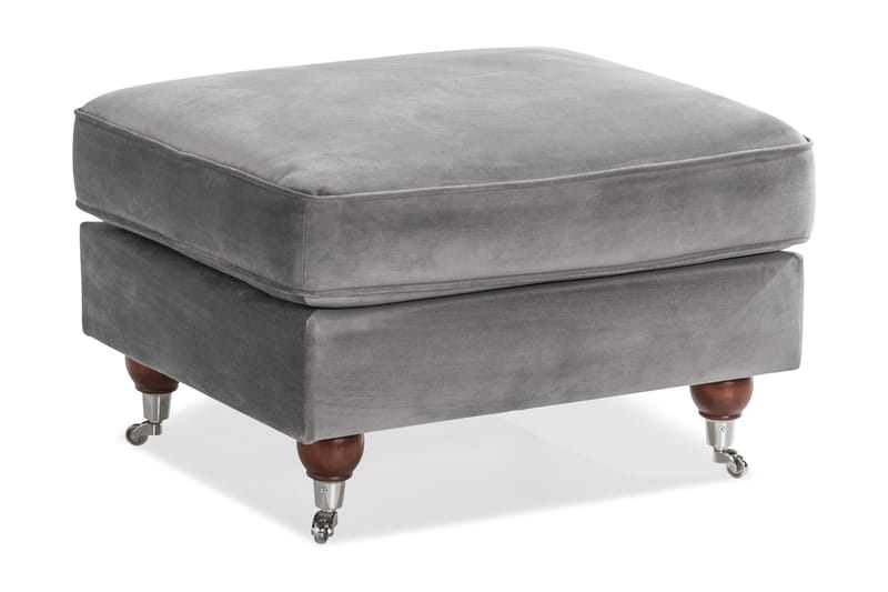 Jalkarahi New Castle - Hopeanharmaa - Huonekalut - Tuoli & nojatuoli - Jakkara & jalkarahi - Rahi