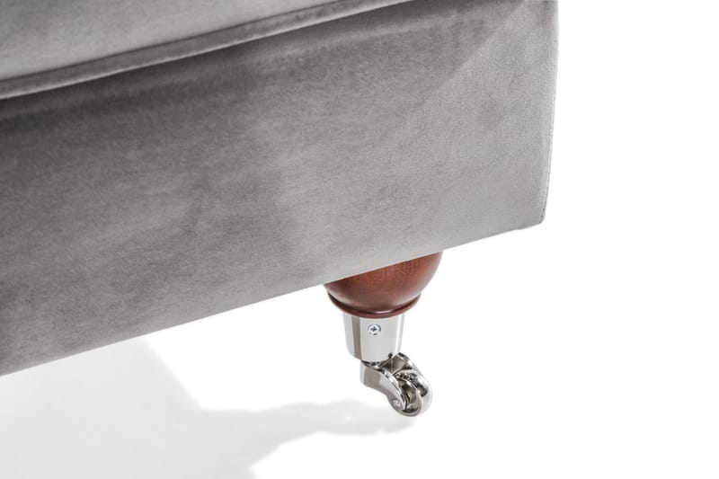 Jalkarahi New Castle - Hopeanharmaa - Huonekalut - Tuoli & nojatuoli - Jakkara & jalkarahi - Rahi