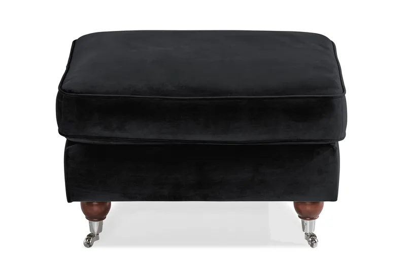 Jalkarahi New Castle Sametti - Musta - Huonekalut - Tuoli & nojatuoli - Jakkara & jalkarahi - Rahi