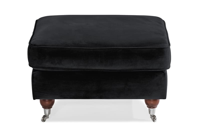 Jalkarahi New Castle Sametti - Musta - Huonekalut - Tuoli & nojatuoli - Jakkara & jalkarahi - Rahi