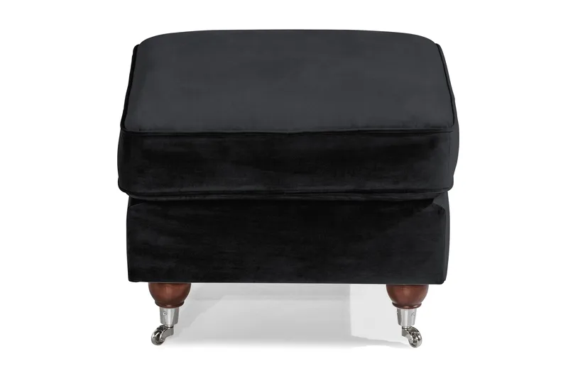 Jalkarahi New Castle Sametti - Musta - Huonekalut - Tuoli & nojatuoli - Jakkara & jalkarahi - Rahi