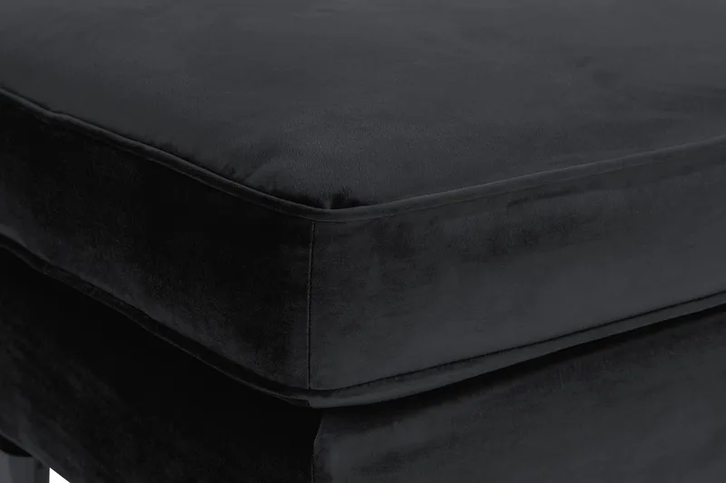 Jalkarahi New Castle Sametti - Musta - Huonekalut - Tuoli & nojatuoli - Jakkara & jalkarahi - Rahi