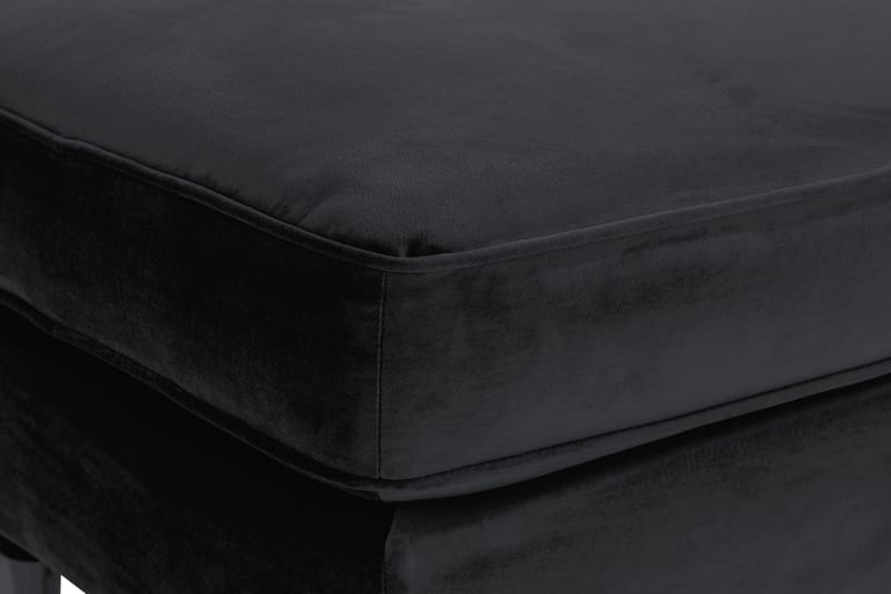 Jalkarahi New Castle Sametti - Musta - Huonekalut - Tuoli & nojatuoli - Jakkara & jalkarahi - Rahi