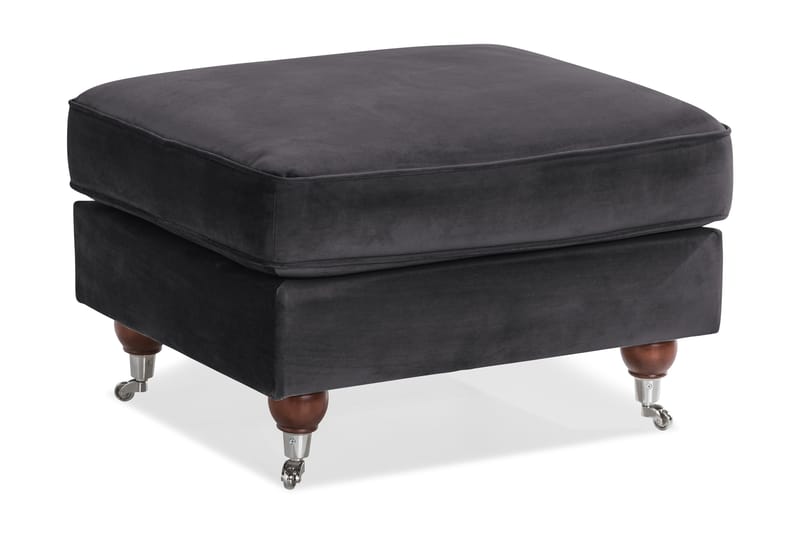 Jalkarahi New Castle Sametti - Tummanharmaa - Huonekalut - Tuoli & nojatuoli - Jakkara & jalkarahi - Rahi