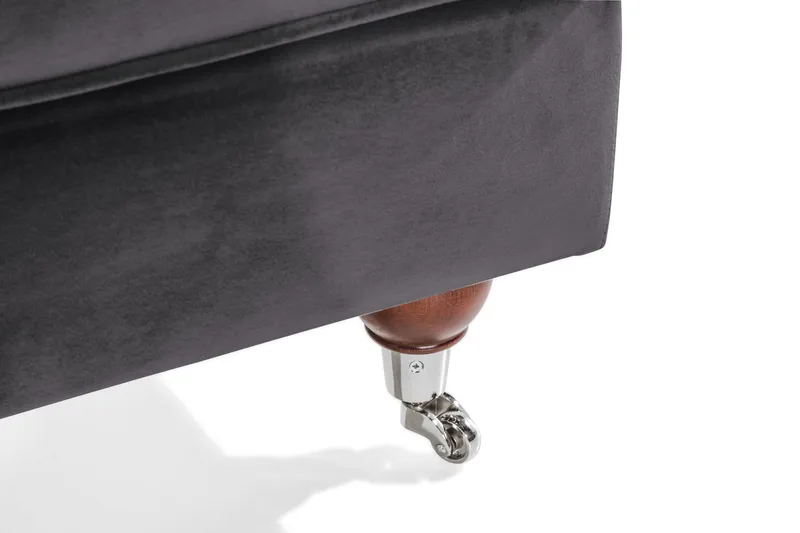 Jalkarahi New Castle Sametti - Tummanharmaa - Huonekalut - Tuoli & nojatuoli - Jakkara & jalkarahi - Rahi