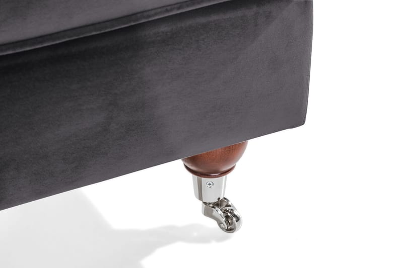 Jalkarahi New Castle Sametti - Tummanharmaa - Huonekalut - Tuoli & nojatuoli - Jakkara & jalkarahi - Rahi