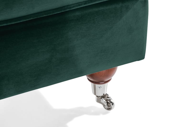 Jalkarahi New Castle Sametti - Tummanvihreä - Huonekalut - Tuoli & nojatuoli - Jakkara & jalkarahi - Rahi