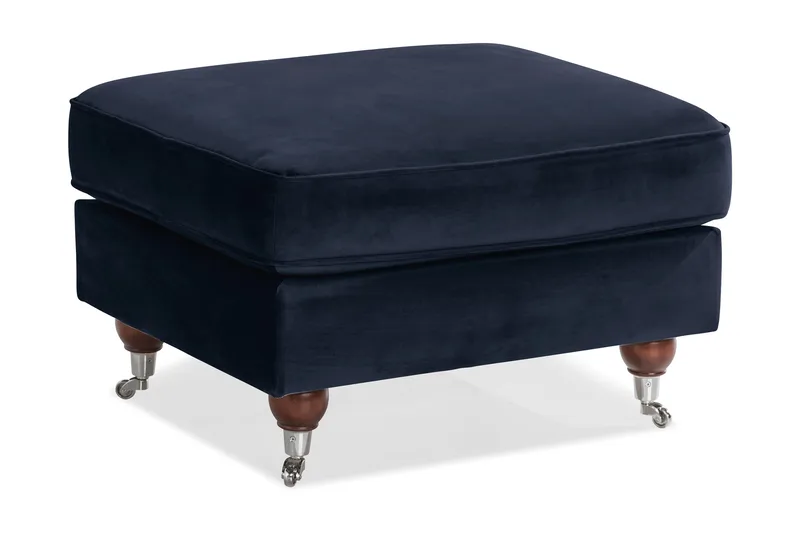 Jalkarahi New Castle Sametti - Yönsininen - Huonekalut - Tuoli & nojatuoli - Jakkara & jalkarahi - Rahi