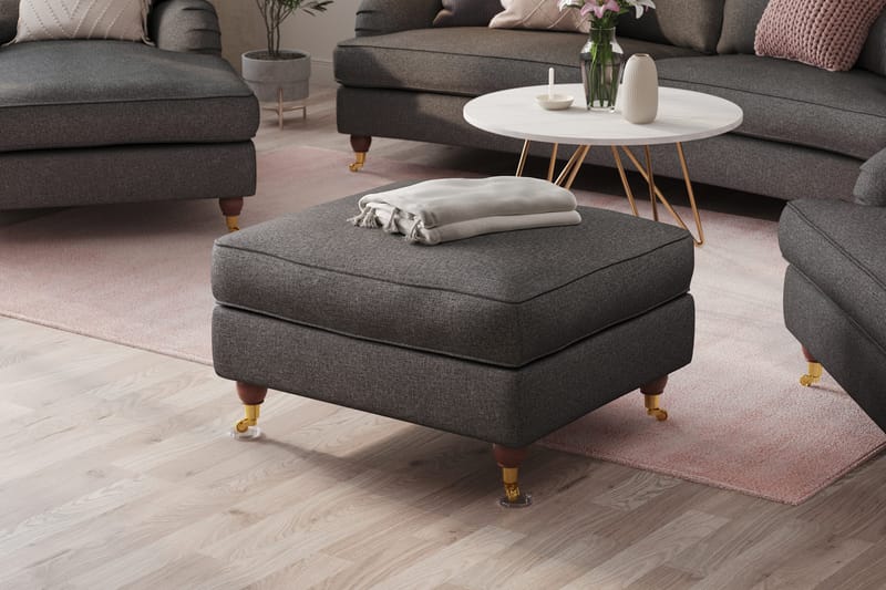 Jalkarahi Oxford Lyx - Tummanharmaa - Huonekalut - Tuoli & nojatuoli - Jakkara & jalkarahi - Rahi