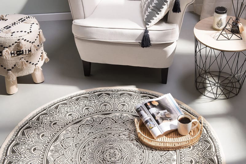 Jalkarahi Vignes - Beige - Huonekalut - Tuoli & nojatuoli - Jakkara & jalkarahi - Rahi