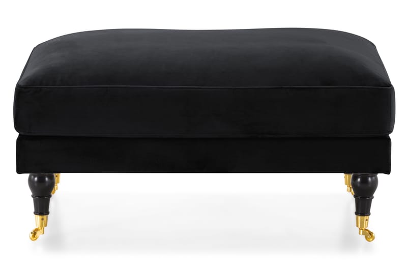 Jalkarahi Webber Sametti - Musta Messinki - Huonekalut - Tuoli & nojatuoli - Jakkara & jalkarahi - Rahi