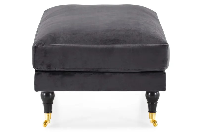 Jalkarahi Webber Sametti - Tummanharmaa Messinki - Huonekalut - Tuoli & nojatuoli - Jakkara & jalkarahi - Rahi