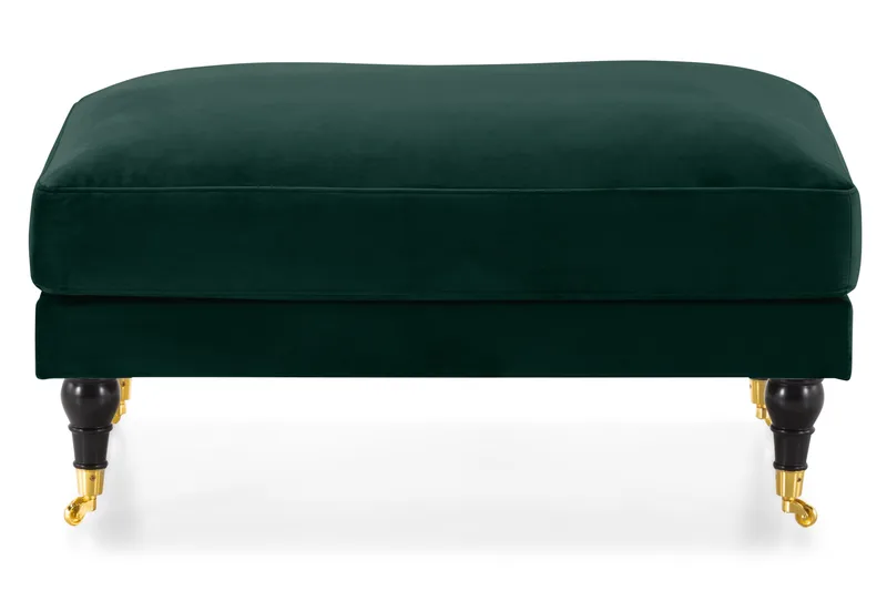 Jalkarahi Webber Sametti - Tummanvihreä Messinki - Huonekalut - Tuoli & nojatuoli - Jakkara & jalkarahi - Rahi