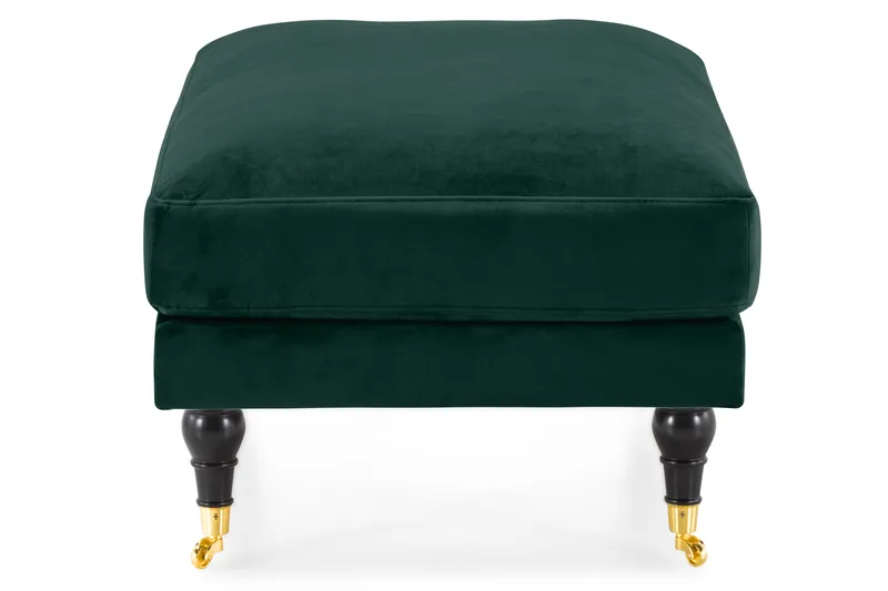 Jalkarahi Webber Sametti - Tummanvihreä Messinki - Huonekalut - Tuoli & nojatuoli - Jakkara & jalkarahi - Rahi