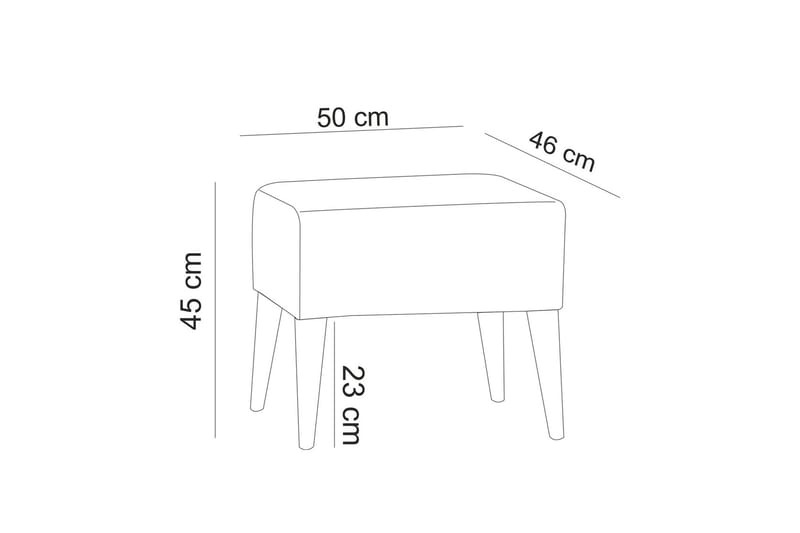 Jalkarahi Yankovich - Vihreä - Huonekalut - Tuoli & nojatuoli - Jakkara & jalkarahi - Rahi