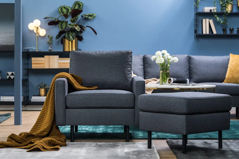 Jalkarahi Peppe - Tummanharmaa - Huonekalut - Tuoli & nojatuoli - Jakkara & jalkarahi - Rahi