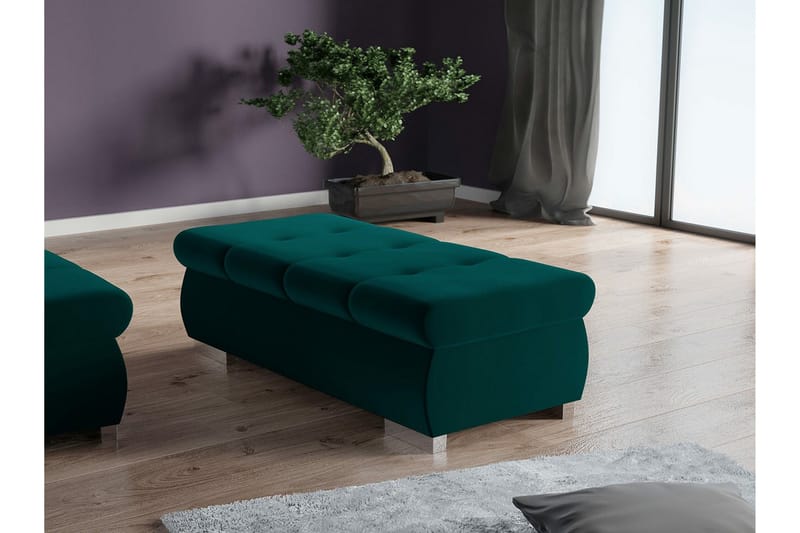 Jalkatuki Cerys 60 cm - Turkoosi - Huonekalut - Tuoli & nojatuoli - Jakkara & jalkarahi - Rahi