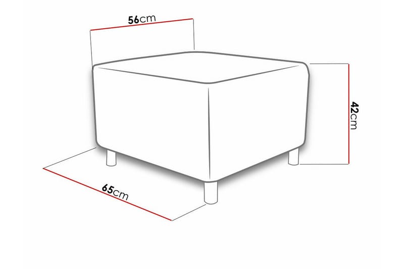 Jalkatuki Kintore 56 cm - Tummanvihreä - Huonekalut - Tuoli & nojatuoli - Jakkara & jalkarahi - Rahi
