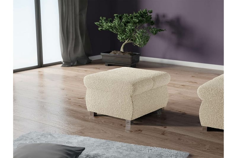 Jalkatuki Kintore 60 cm - Beige - Huonekalut - Tuoli & nojatuoli - Jakkara & jalkarahi - Rahi