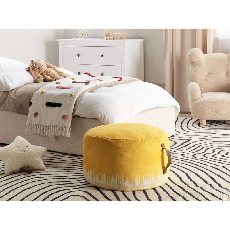 Rahi Kawai - Keltainen, valkoinen - Huonekalut - Tuoli & nojatuoli - Jakkara & jalkarahi - Säkkirahi