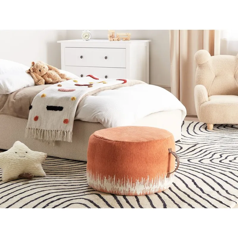 Rahi Kawai - Oranssi, Valkoinen - Huonekalut - Tuoli & nojatuoli - Jakkara & jalkarahi - Säkkirahi