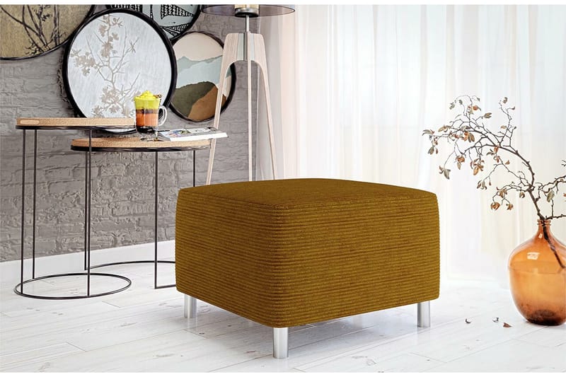 Kintore Fotpall 56 cm Dark yellow - Huonekalut - Tuoli & nojatuoli - Jakkara & jalkarahi - Rahi