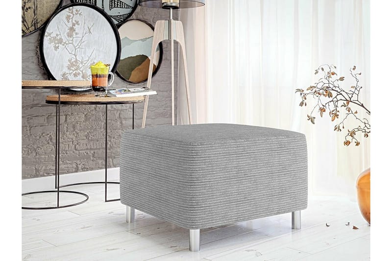 Kintore Fotpall 56 cm Light grey/Dark grey - Huonekalut - Tuoli & nojatuoli - Jakkara & jalkarahi - Rahi