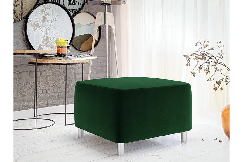 Kintore Fotpall 56 cm NO_BRAND Dark green - Huonekalut - Tuoli & nojatuoli - Jakkara & jalkarahi - Rahi