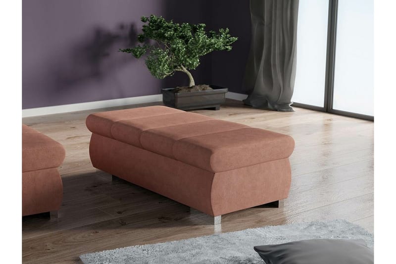 Kintore Fotpall 60 cm Light Brown/Cream - Huonekalut - Tuoli & nojatuoli - Jakkara & jalkarahi - Rahi