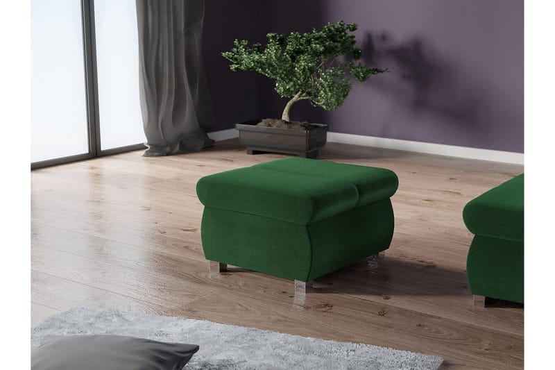 Kintore Fotpall 60 cm NO_BRAND Dark green - Huonekalut - Tuoli & nojatuoli - Jakkara & jalkarahi - Rahi