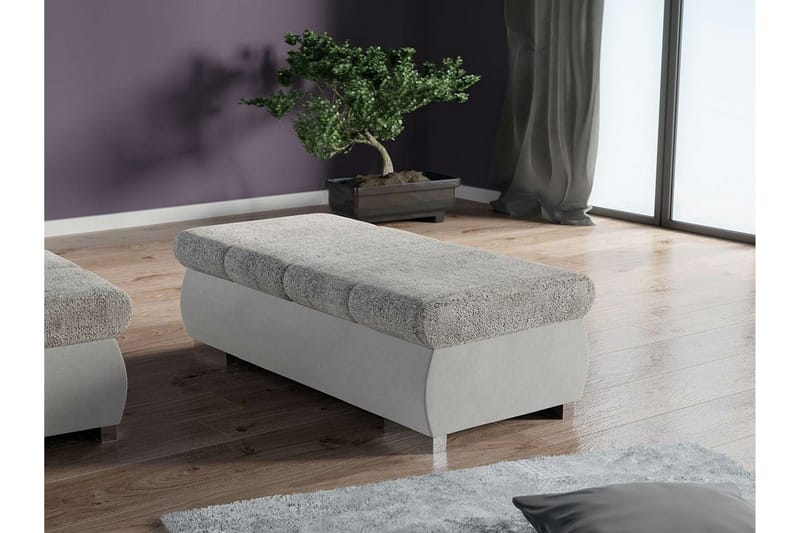 Kintore Fotpall 60 cm NO_BRAND Ljusgrå - Huonekalut - Tuoli & nojatuoli - Jakkara & jalkarahi - Rahi