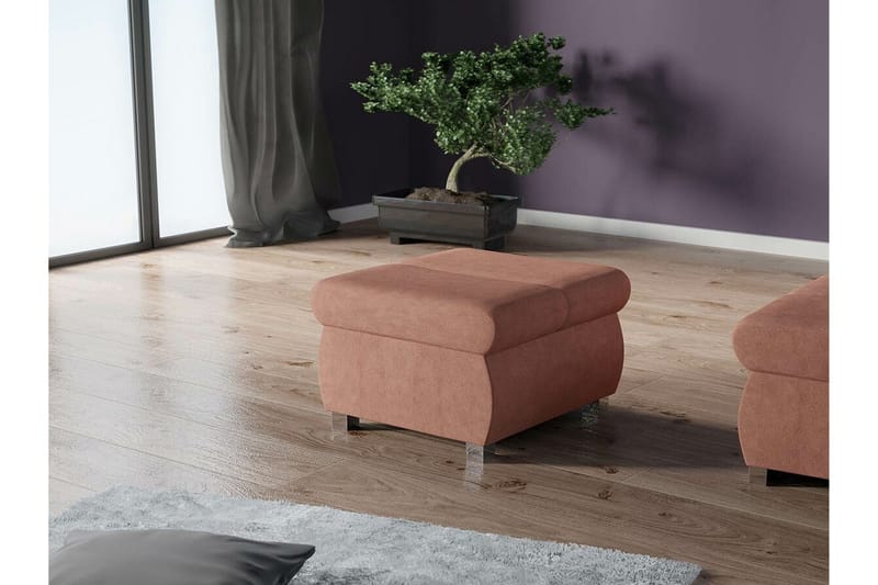 Kintore Fotpall 60 cm Pink/Brown - Huonekalut - Tuoli & nojatuoli - Jakkara & jalkarahi - Rahi