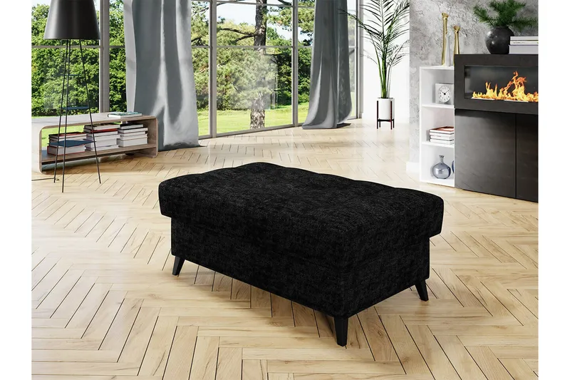 Kintore Fotpall 67 cm Black - Huonekalut - Tuoli & nojatuoli - Jakkara & jalkarahi - Rahi