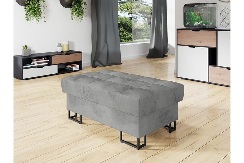 Kintore Fotpall 67 cm Ljusgrå - Huonekalut - Tuoli & nojatuoli - Jakkara & jalkarahi - Rahi