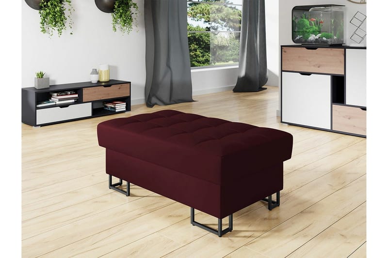 Kintore Fotpall 67 cm Wine red - Huonekalut - Tuoli & nojatuoli - Jakkara & jalkarahi - Rahi