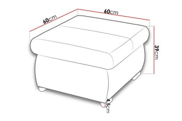 Kintore jalkarahi 60 cm - Huonekalut - Tuoli & nojatuoli - Jakkara & jalkarahi - Rahi