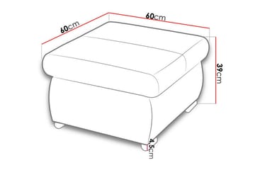 Kintore jalkarahi 60 cm - Huonekalut - Tuoli & nojatuoli - Jakkara & jalkarahi - Rahi