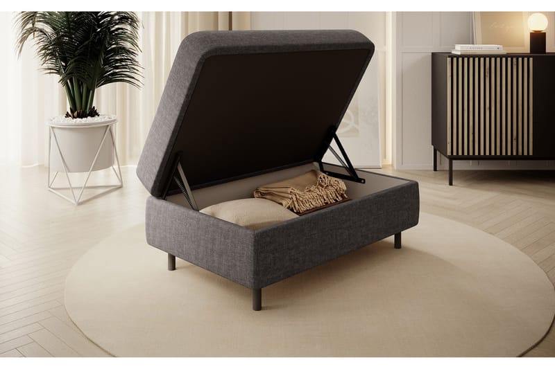 Manoti Rahi 104 cm - Tummanharmaa - Huonekalut - Tuoli & nojatuoli - Jakkara & jalkarahi - Rahi - Rahi säilytystilalla