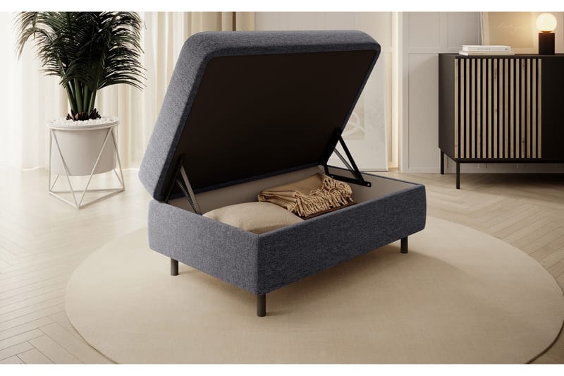 Manoti Rahi 104 cm - Tummanharmaa - Huonekalut - Tuoli & nojatuoli - Jakkara & jalkarahi - Rahi - Rahi säilytystilalla