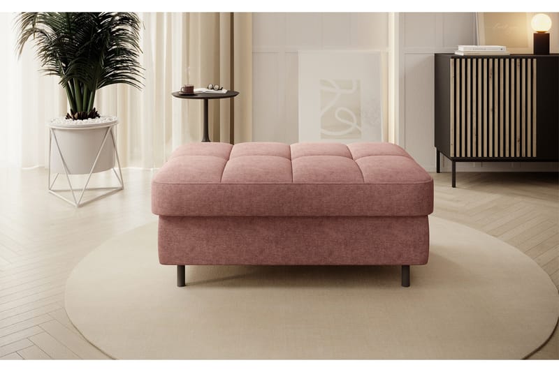 Manoti Rahi 104 cm - Vaaleanpunainen - Huonekalut - Tuoli & nojatuoli - Jakkara & jalkarahi - Rahi - Rahi säilytystilalla