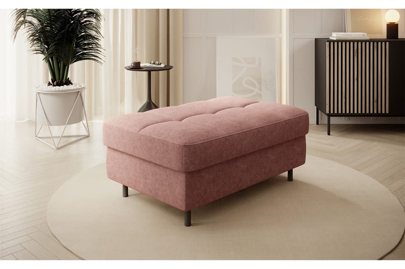 Manoti Rahi 104 cm - Vaaleanpunainen - Huonekalut - Tuoli & nojatuoli - Jakkara & jalkarahi - Rahi - Rahi säilytystilalla