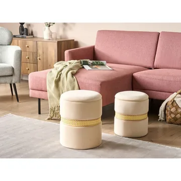 Rahi Medford 2-pakkaus - Beige - Huonekalut - Tuoli & nojatuoli - Jakkara & jalkarahi - Säkkirahi